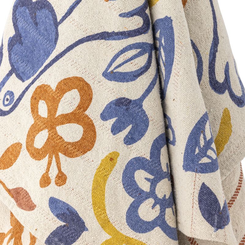 Bloomingville Figuria pläd flerfärgad 160x130 cm