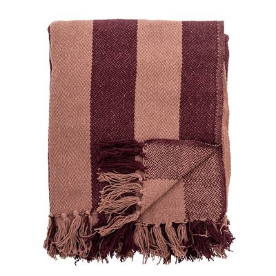 Bloomingville Frello pläd röd 160x130 cm