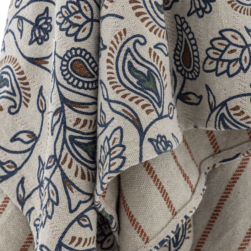 Bloomingville Paisley pläd flerfärgad 160x130 cm