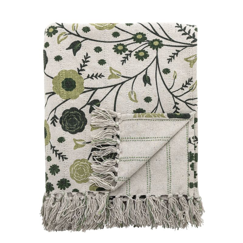 Bloomingville Eydis pläd flerfärgad 160x130 cm