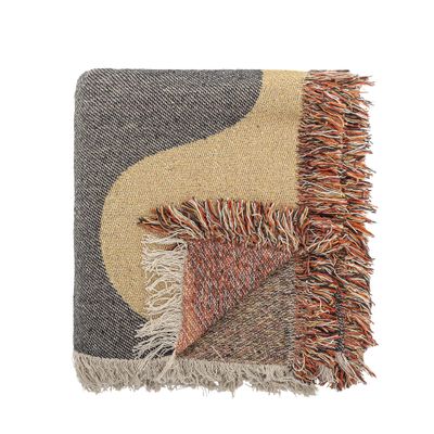Bloomingville Arni pläd flerfärgad 160x130 cm