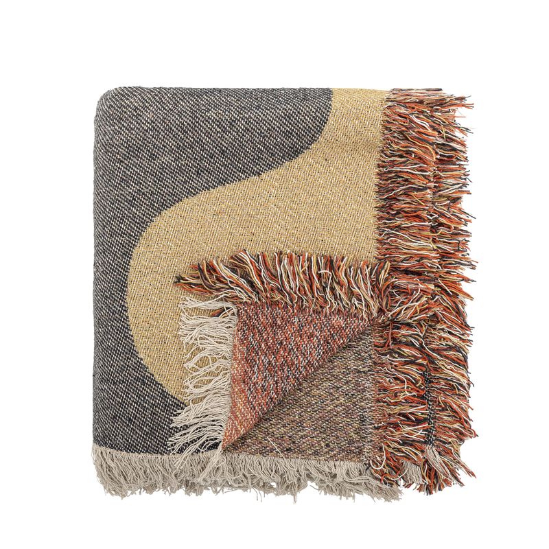 Bloomingville Arni pläd flerfärgad 160x130 cm
