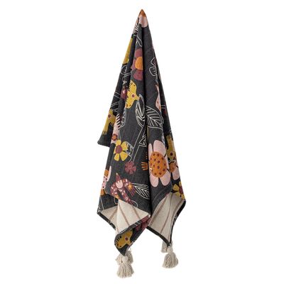 Bloomingville Vivielle pläd flerfärgad 160x130 cm