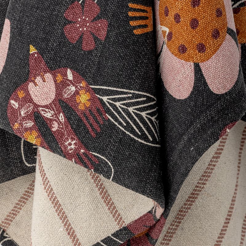 Bloomingville Vivielle pläd flerfärgad 160x130 cm