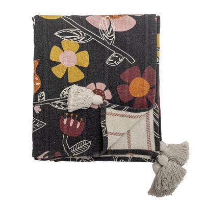 Bloomingville Vivielle pläd flerfärgad 160x130 cm