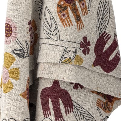 Bloomingville Vivielle pläd flerfärgad 160x130 cm