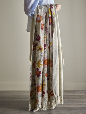Bloomingville Vivielle pläd flerfärgad 160x130 cm