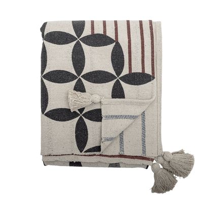 Bloomingville Forma pläd natur 160x130 cm