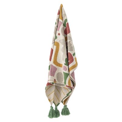 Bloomingville Filur pläd flerfärgad 160x130 cm