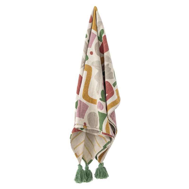 Bloomingville Filur pläd flerfärgad 160x130 cm