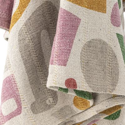 Bloomingville Filur pläd flerfärgad 160x130 cm