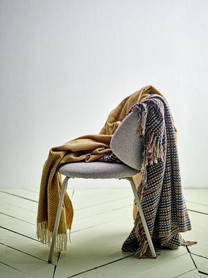 Bloomingville Lazzario pläd flerfärgad 160x130 cm