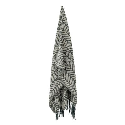 Bloomingville Ugento pläd grön 160x130 cm