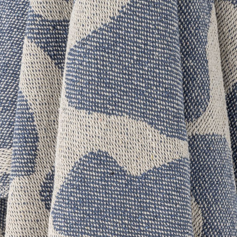 Bloomingville Salobre pläd blå 160x130 cm