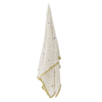 Bloomingville Rovigo pläd natur 150x125 cm