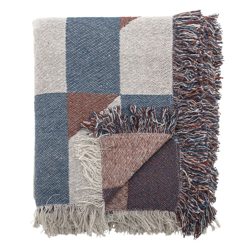 Bloomingville True pläd flerfärgad 160x130 cm