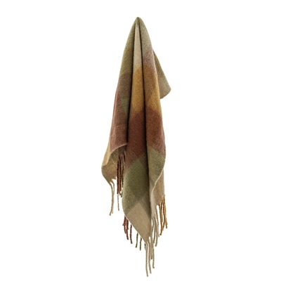 Bloomingville Hamisha pläd flerfärgad 152x127 cm