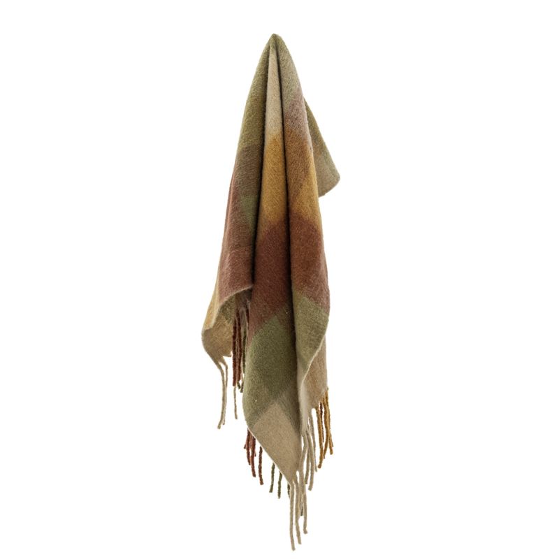 Bloomingville Hamisha pläd flerfärgad 152x127 cm