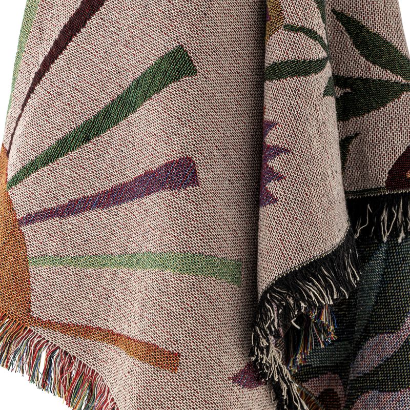 Bloomingville Yash pläd flerfärgad 160x130 cm