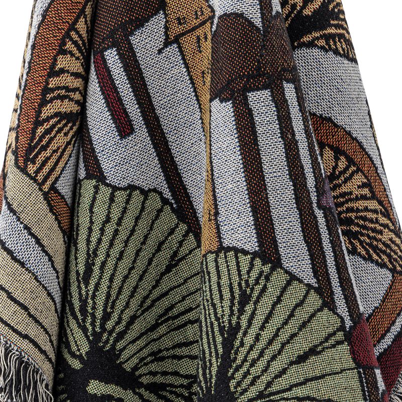 Bloomingville Sonam pläd flerfärgad 160x130 cm
