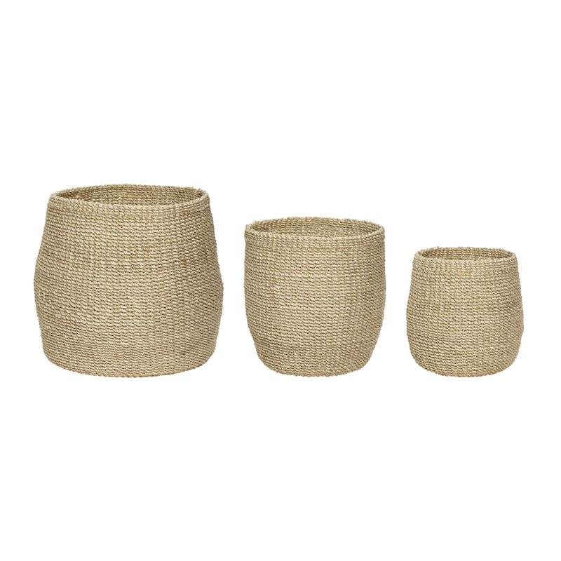 Hübsch Svarta Korgar Natur (set om 3)