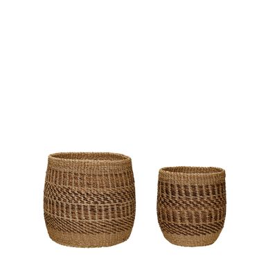 Hübsch Ockra Korgar Ockra/Natur (set om 2)