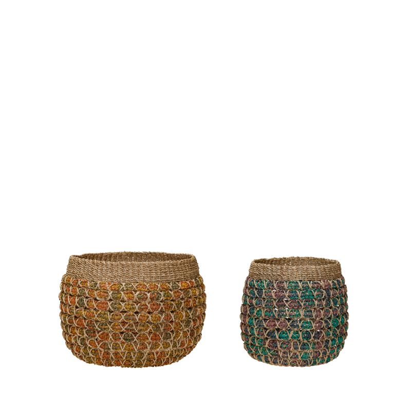 Hübsch Twist Korgar Flerfärgad (set om 2)