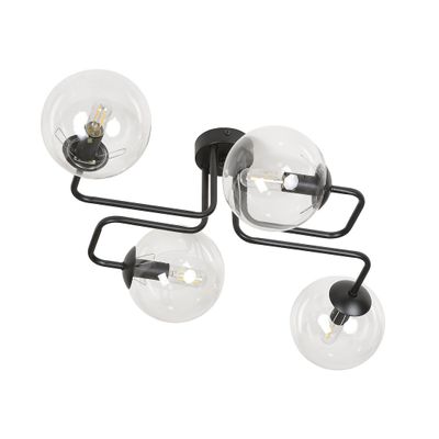 Emibig Lighting Taklampa BRENDI 4 BL TRANSPARENT
