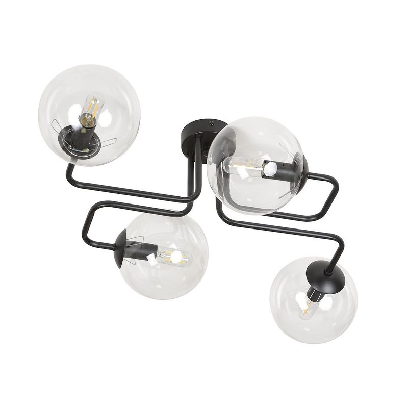 Emibig Lighting Taklampa BRENDI 4 BL TRANSPARENT