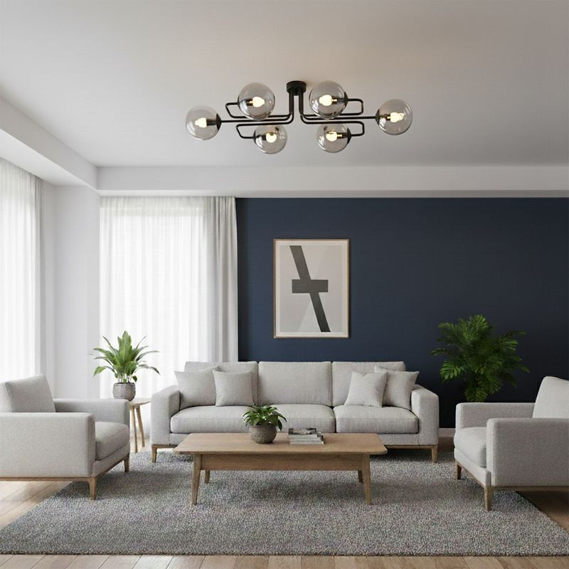 Emibig Lighting Taklampa BRENDI 6A BL TRANSPARENT