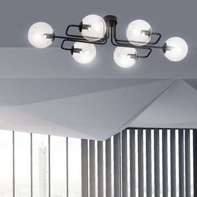 Emibig Lighting Taklampa BRENDI 6A BL TRANSPARENT