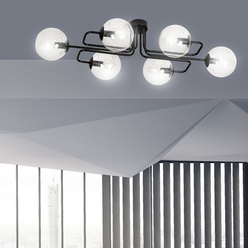 Emibig Lighting Taklampa BRENDI 6A BL TRANSPARENT