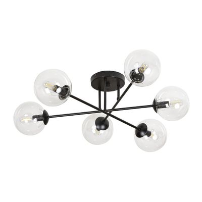 Emibig Lighting Taklampa BRENDI 6B BL TRANSPARENT