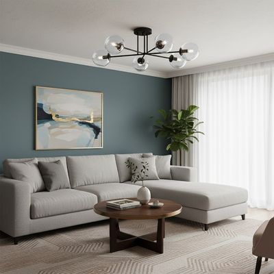 Emibig Lighting Taklampa BRENDI 6B BL TRANSPARENT