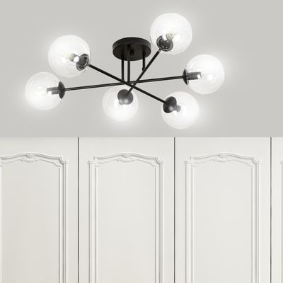Emibig Lighting Taklampa BRENDI 6B BL TRANSPARENT