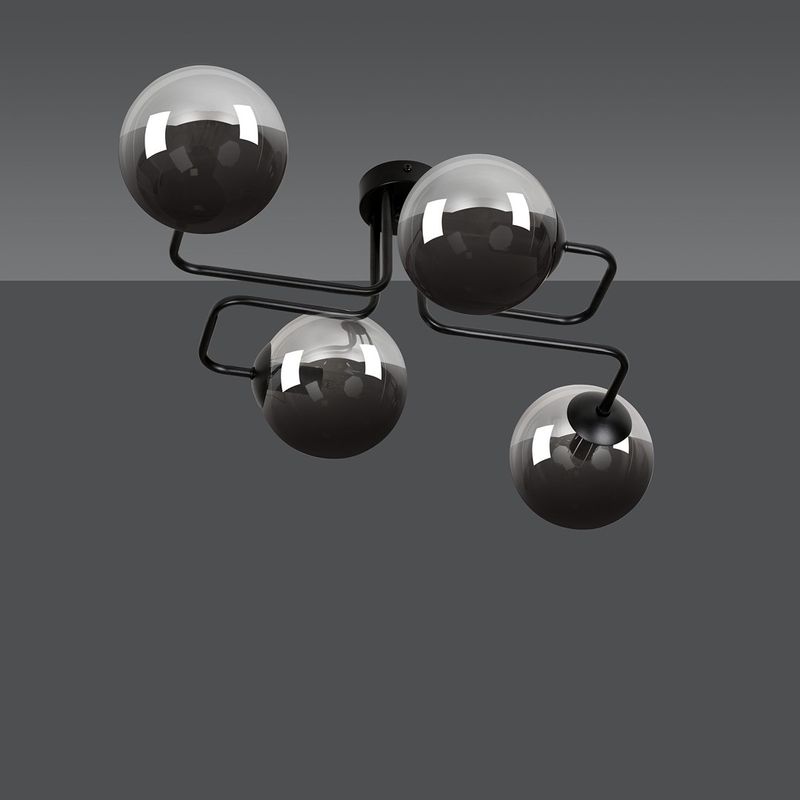 Emibig Lighting Taklampa BRENDI 4 BL GRAFIT