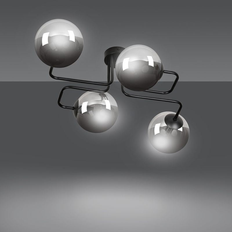 Emibig Lighting Taklampa BRENDI 4 BL GRAFIT