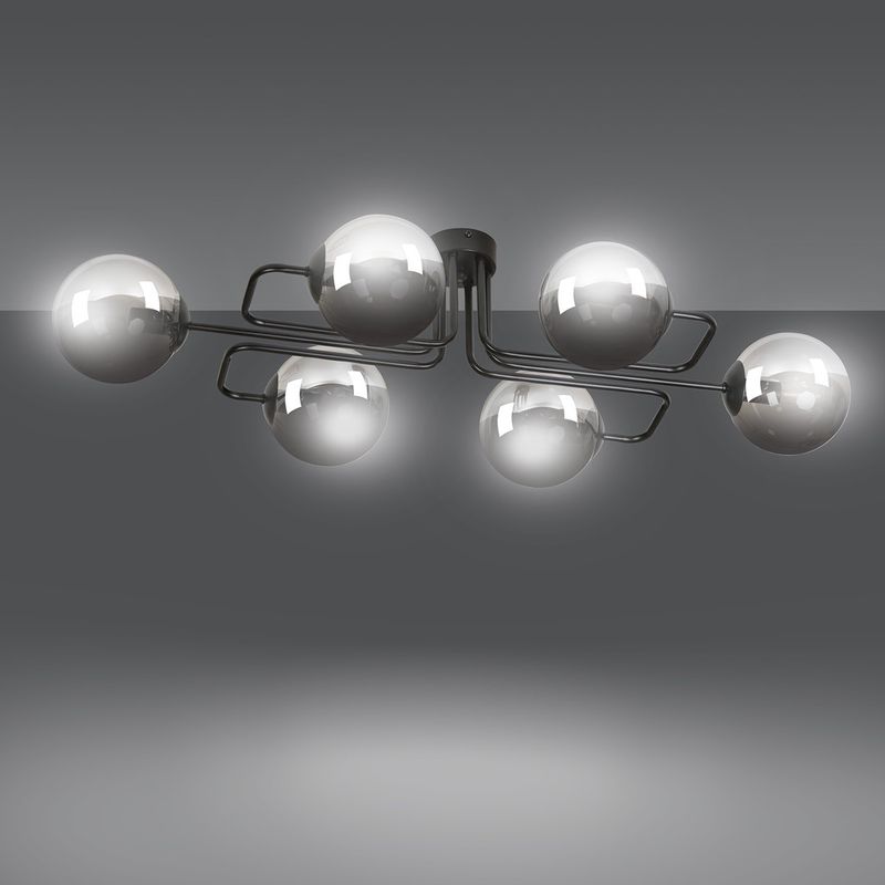 Emibig Lighting Taklampa BRENDI 6A BL GRAFIT