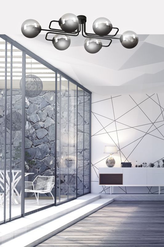 Emibig Lighting Taklampa BRENDI 6A BL GRAFIT