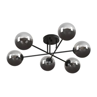 Emibig Lighting Taklampa BRENDI 6B BL GRAFIT