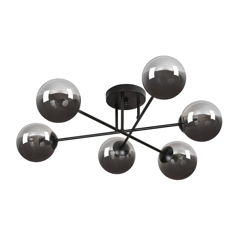 Emibig Lighting Taklampa BRENDI 6B BL GRAFIT
