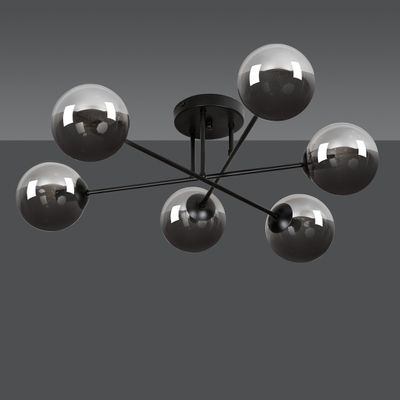Emibig Lighting Taklampa BRENDI 6B BL GRAFIT
