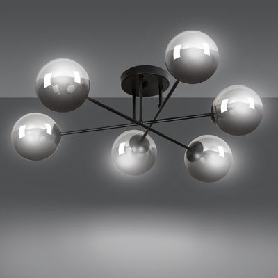 Emibig Lighting Taklampa BRENDI 6B BL GRAFIT
