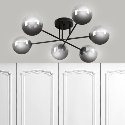 Emibig Lighting Taklampa BRENDI 6B BL GRAFIT