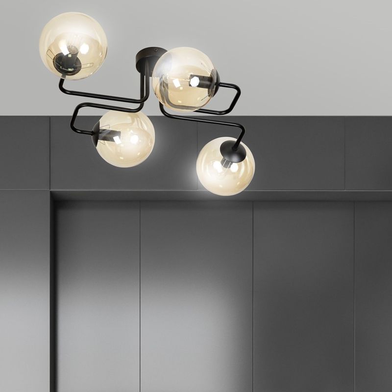 Emibig Lighting Taklampa BRENDI 4 BL HONUNG