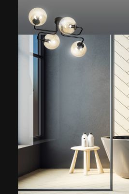 Emibig Lighting Taklampa BRENDI 4 BL HONUNG