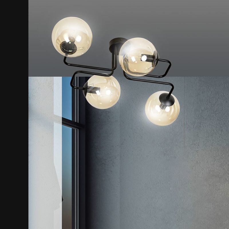 Emibig Lighting Taklampa BRENDI 4 BL HONUNG