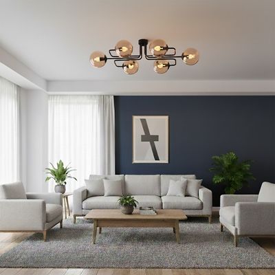 Emibig Lighting Taklampa BRENDI 6A BL HONUNG