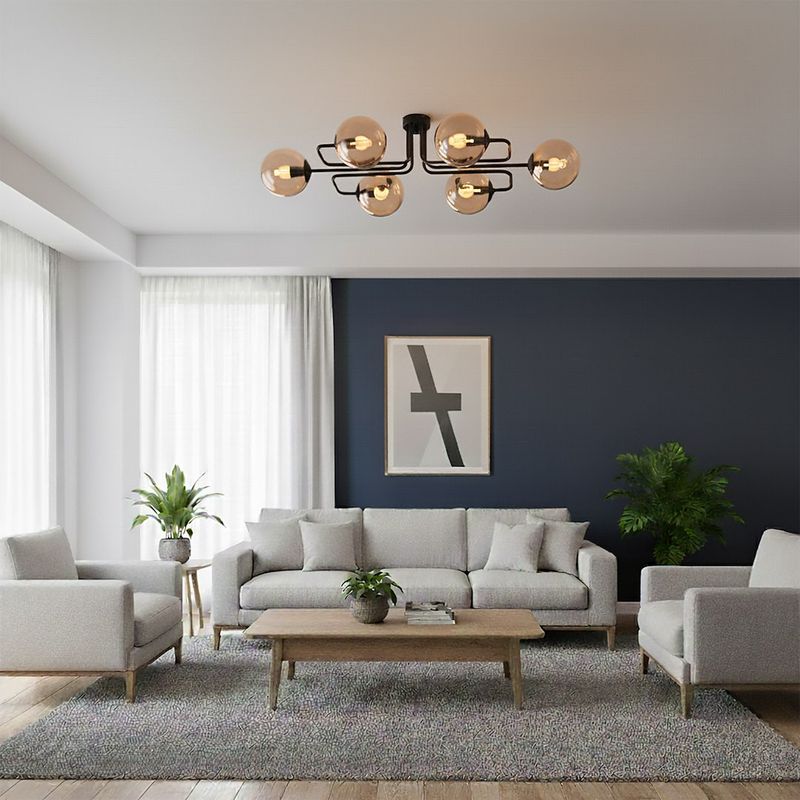 Emibig Lighting Taklampa BRENDI 6A BL HONUNG