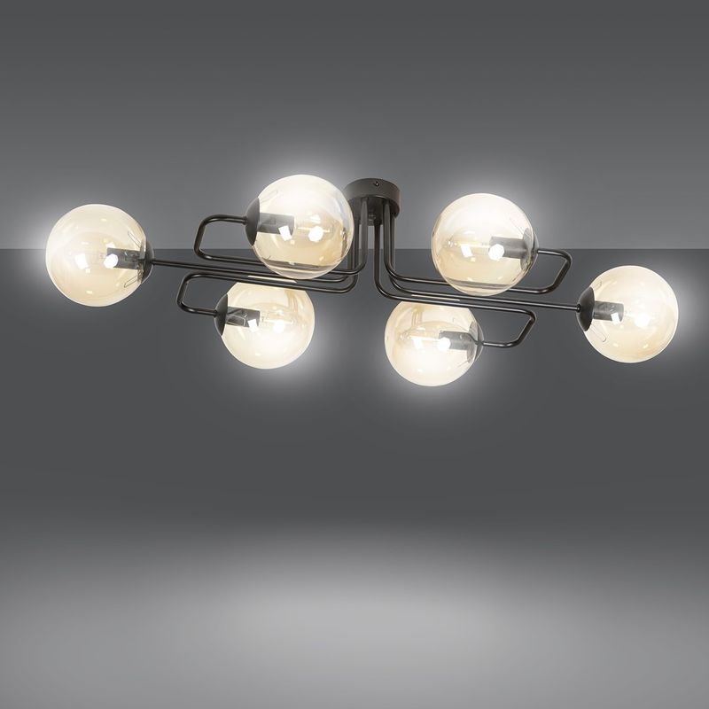 Emibig Lighting Taklampa BRENDI 6A BL HONUNG